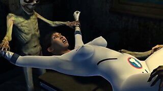 Alien fucks scientists woman