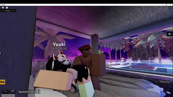 fucking a hot cosplayer slut on roblox
