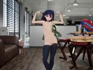 Hentai chick enjoys anal sex at the gym