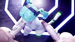 Hot blowjob with Rebecca from Cyberpunk Edgerunners