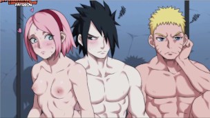 Naruto & Sasuke x Hinata/Sakura/Ino – Hentai Cartoon Animation Uncensored – Naruto Anime Hentai