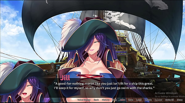 Pirate-booty and the bukkake buccaneer Jill scene 1