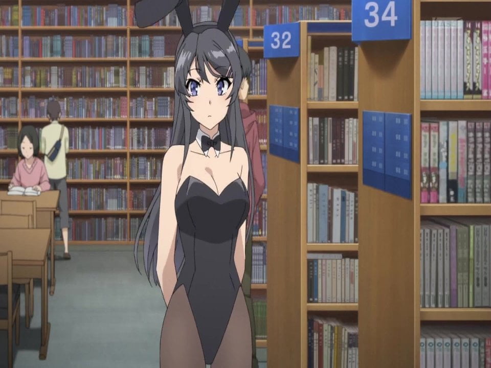 Hentai BunnyGirl in Library