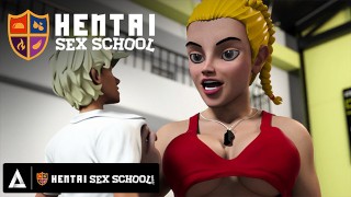 Hentai Teacher Orgasms From Student’s Cunnilingus!