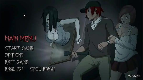 Man having sex with pretty lady in Lustful spirit hunt ryona hentai game gameplay