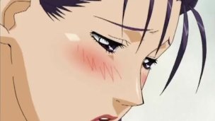 Anime hotties toying each other