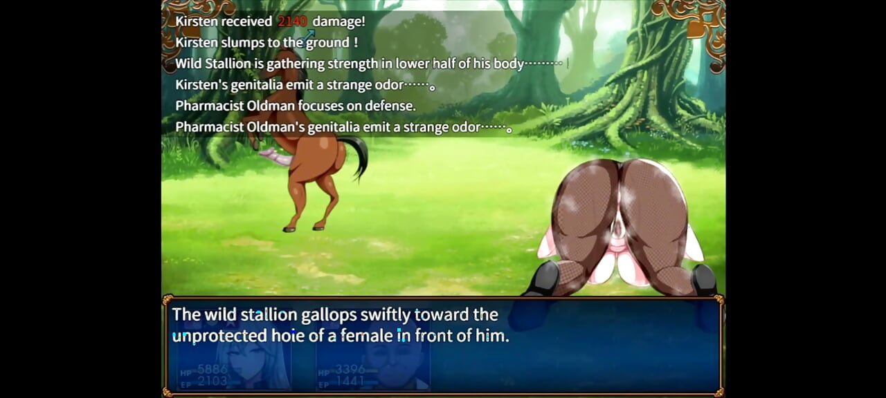 Battle Demon Kirsten Captain Sikorsky hentai game part 2 fuck ass creampie ahegao NTR milf