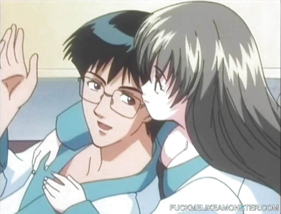 Busty japanese anime teen takes hard dick