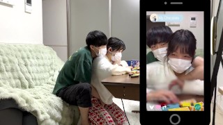 ライブ配信でどこまでバレないか…気持ちよすぎるライブ配信、、。Japanese hentai video. 素人/NTR/巨乳