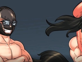 Hentai chick enjoys anal sex at the gym