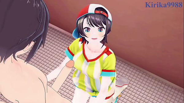 Oozora Subaru and Nakiri Ayame intense sex. – Hololive VTuber Hentai