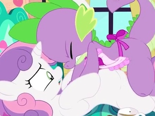 Spike and Sweetie Belle [sfan and tricksta]