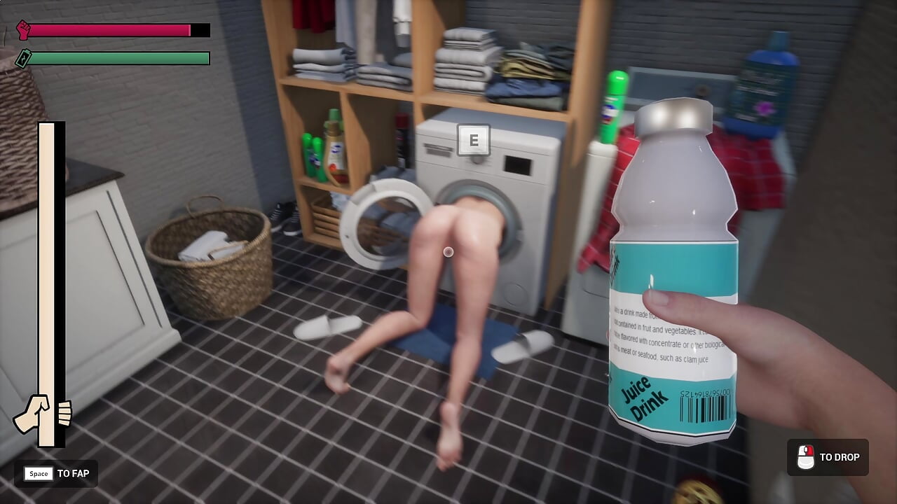 Complete Gameplay – Stepmom got stuck in the Washing Machine
