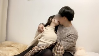 【個人撮影】女の子の日の過ごし方♡休日デート終わりにベッドでまったりしてたら甘々ディープキスからイチャイチャが始まった..♡愛ある濃厚フェラ抜き❤︎Japanese amateur hentai