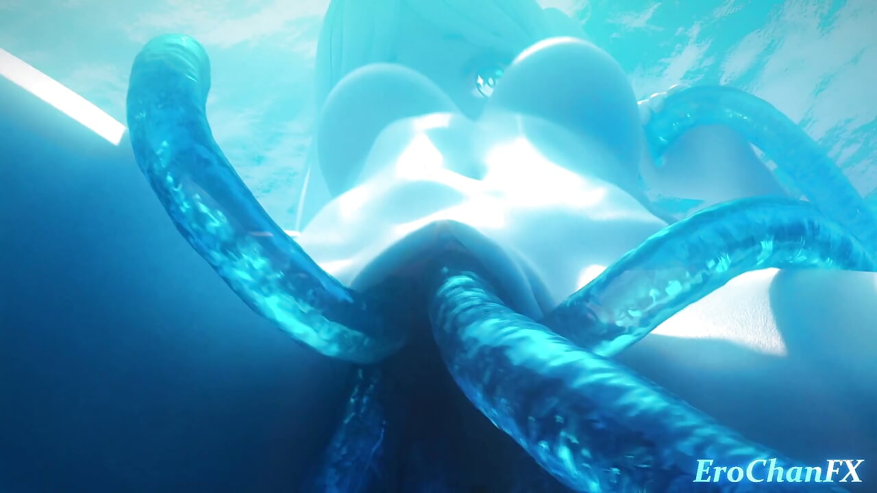 Freezing underwater fuck