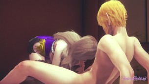 Genshin Impact Hentai 3D – POV Lisa boobjob suck and fucked