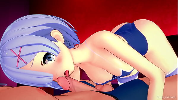 Hace calor y Rem quiere follar vistiendo su bañador (sin censura)