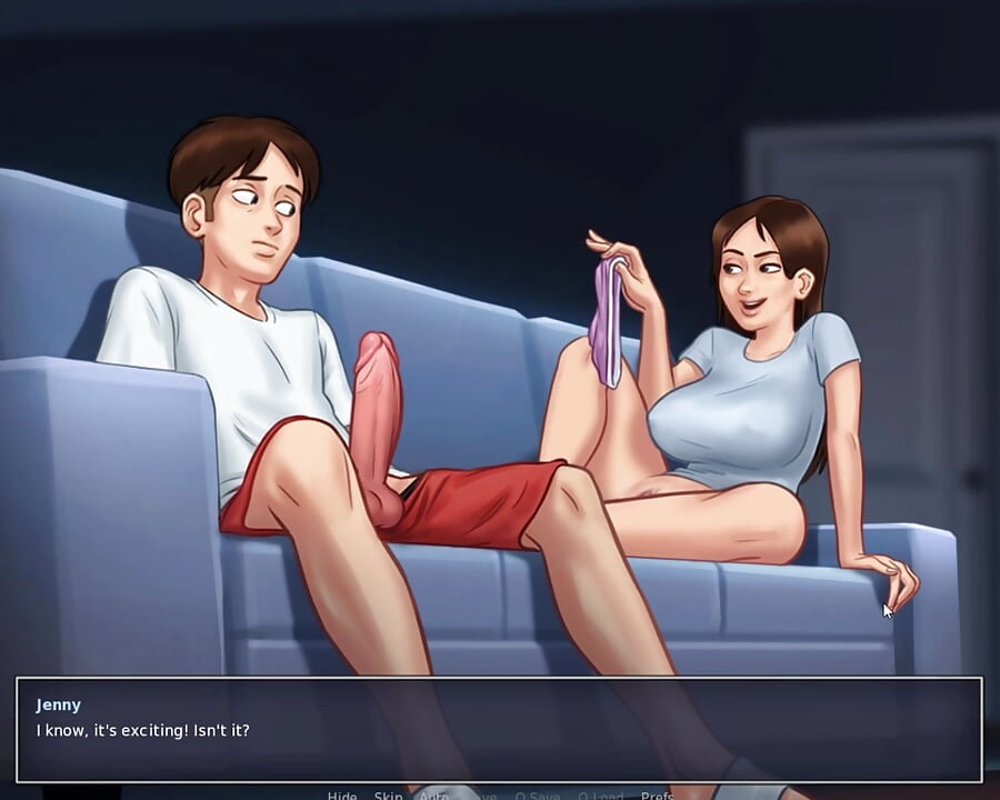 i caught my stepsis watch porn in tv and fuck her so hard, summer time saga jenny