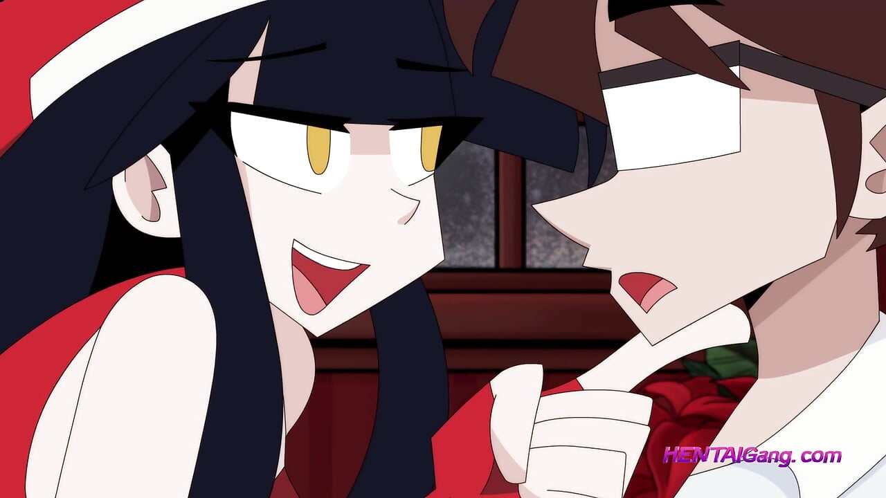 Lewd Christmas Wish – Huge Tits Brunette First Tittyfuck