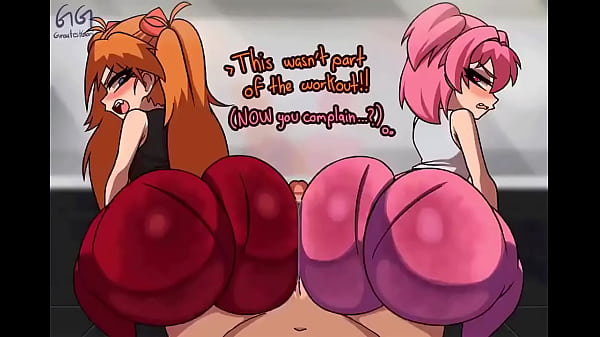 Meninas de anime compartilhando um pau