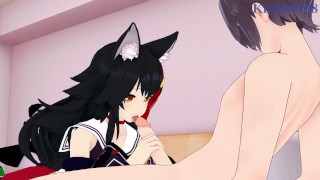 Ookami Mio and I have intense sex in the bedroom. – Hololive VTuber Hentai