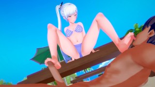 RWBY – Sex with Weiss Schnee – Hentai – Footjob Blowjob