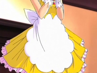 Sexy anime maid fucked