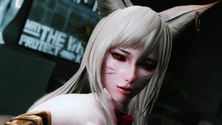 skyrim ahri 3P in the fitting room