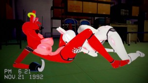 Five Nights at Freddy's Inspired – Lesbian Mangle x Foxy – Hentai