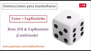 JOI Español ESPECIAL CON AZAR, Instrucciones para masturbarse.