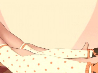 3D Hentai doll giving BJ and getting a messy facial