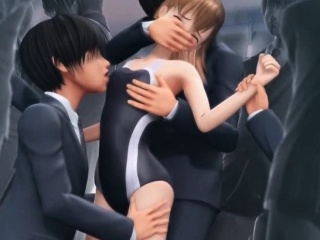 Animated slutty tasting black dong