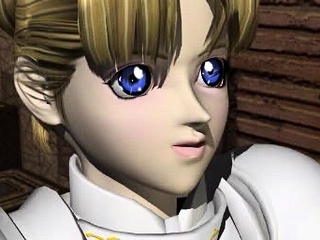 Busty 3D hentai angel gives blowjob