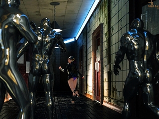 Busty hentai maids group oralsex and facial c