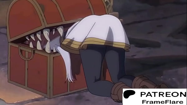 Frieren stuck in chest animation