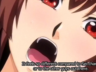 Hot anime slut has her first big dick