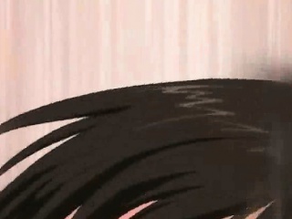 Lascive anime girl pleasuring fat cock