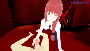 Makima and I have intense sex in a secret room. – Chainsaw Man POV Hentai