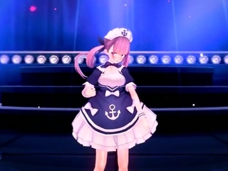 Minato Aqua Creampied at a Live Performance (Vampire) (Just