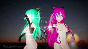 MMD R18 4k  Mirror dance Yamakaze – Lupin 1032