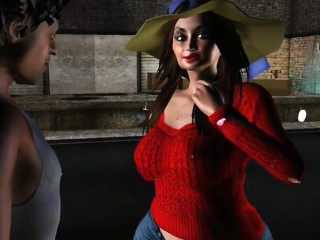 Outdoors Ghetto sex in cartoon fantasy