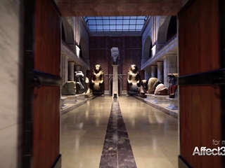 Uniformed 3D animation futa babes having sex in a museum