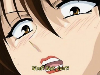 Big tits hentai slave gets clit teased in close-up