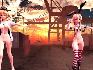 Hentai redhead gives blowjob and having sex