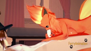 Pokemon Hentai – Flareon blowjob to dog with cum in her mouth