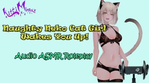 ASMR Ecchi – Naughty Anime Neko Cat Girl Wakes You Up! Audio Roleplay