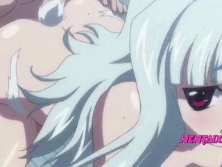 Hentai Squirting Pussy and Creampie Hot Sex