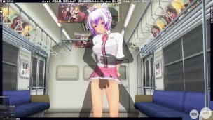 3D HENTAI Subway schoolgirl let her butt be inserted