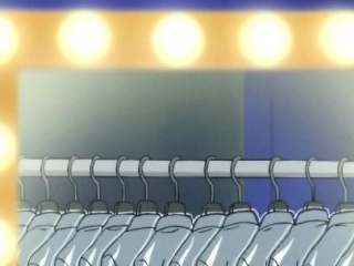 Blonde anime hottie sucking dick in a park