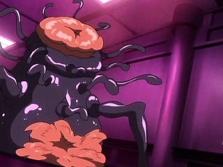 Bondage hentai vibrating her ass and pussy